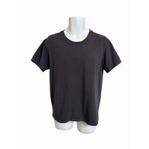 Calvin Klein Men's M Dark Gray 100% Cotton Short Sleeve T-Shirt Plain No Pockets
